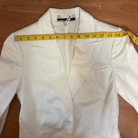 GUCCI cotton-blend unlined pants and suit in white - Picture 5 of 16